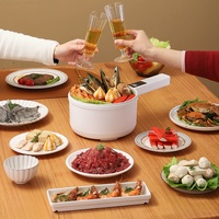 Casserole électrique multifonctionnelle, pot intelligent antiadhésif pour dortoir d'étudiant et maison, marmite électrique et poêle à frire