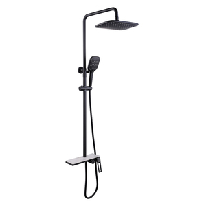 Ensemble de <span class=keywords><strong>douche</strong></span> de salle de bain carré système robinet mitigeur ensembles cuivre mural acier inoxydable robinet de <span class=keywords><strong>douche</strong></span> coulissant - Product Image 4