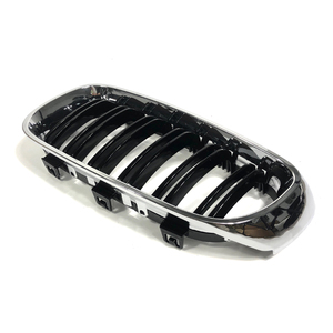 <span class=keywords><strong>Pour</strong></span> bmw GT F34 M3 double lattes chrome noir pare-chocs avant de voiture grille grillagée - Product Image 5