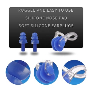 Bouchons d'oreille de natation Clip de nez de natation pour adultes enfants protégez votre nez et vos <span class=keywords><strong>oreilles</strong></span> dans l'eau - Product Image 5