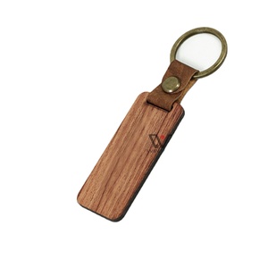 LLavero de Metal y madera con logotipo personalizado, llavero de cuero, artesanías, regalos para el Día <span class=keywords><strong>del</strong></span> Padre - Product Image 1