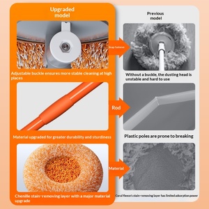 <span class=keywords><strong>Plumeau</strong></span> anti-poussière de plafond en forme de tournesol, design minimaliste et moderne pour surfaces hautes à usage domestique - Product Image 4