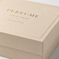 Boîtes rigides haut de gamme personnalisées en deux parties avec laminage mat et impression offset pour l'emballage de cadeaux de parfum