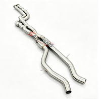 Tuyau intermédiaire à longueur égale en acier inoxydable 304 pour échappement BMW M2C/M3/M4 F80 F82 F83 F8X S55 3.0T 2014-2019, son parfait, personnalisé