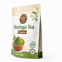 Sachet Doypack en plastique imprimé personnalisé, refermable à fermeture éclair, anti-odeur, pour poudre de Matcha