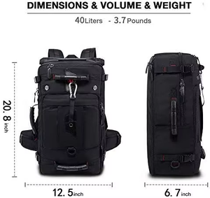 Sac à dos de randonnée extérieur de grande capacité, sac à dos de jour, sac de sport multifonctionnel, imperméable, pour l'alpinisme et l'escalade - Product Image 6