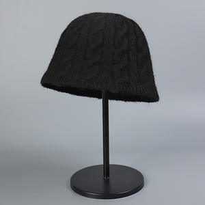 Nouveau Chapeau Bob Tricoté 2026 pour Femme, en Laine Douce, Effet Amincissant, Chapeau Bob Décontracté Automne Hiver - Product Image 1