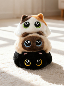 Gatto Carino e Morbido, Bambola di Peluche Ricamata <span class=keywords><strong>Super</strong></span> Morbida con Imbottitura in Cotone PP, 11cm-30cm, Giocattolo Antistress - Product Image 3