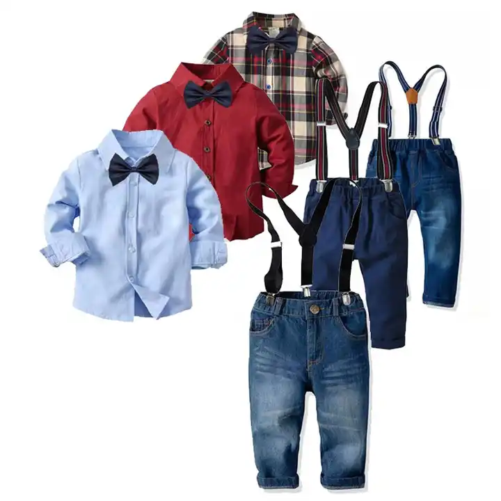 Casual Wear Kids Boys Suspender Suit at Rs 445/piece in Indore | ID:  20686078112