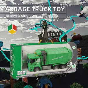 SamToyCn <span class=keywords><strong>Camion</strong></span> <span class=keywords><strong>della</strong></span> <span class=keywords><strong>Spazzatura</strong></span> <span class=keywords><strong>Giocattolo</strong></span> in Plastica ABS Unisex con Funzione di Sollevamento a Frizione e 1 Bidone <span class=keywords><strong>della</strong></span> <span class=keywords><strong>Spazzatura</strong></span> per Bambini dai 5 ai 13 Anni, Scala 1:64 - Product Image 2