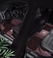 5D Luxus Maßgefertigte Auto-Fußmatten Doppelschichtige Fußmatten mit Sternenhimmel-Kamelvelours-Decke Passend für BMW-Serienmodelle