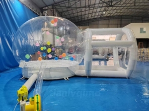Bán nhà máy trực tiếp PVC trong suốt <span class=keywords><strong>Inflatable</strong></span> bong bóng Lều vui vẻ trẻ em của nảy chơi cabin quảng cáo inflatables - Product Image 2