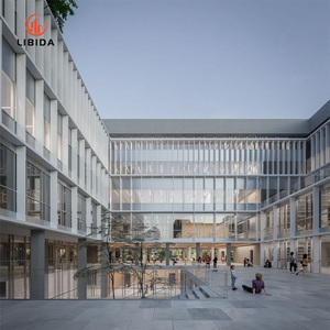 Mur rideau invisible en aluminium facile à installer: panneaux de verre <span class=keywords><strong>pour</strong></span> les bâtiments-abaisse le bruit, lignes propres - Product Image 4