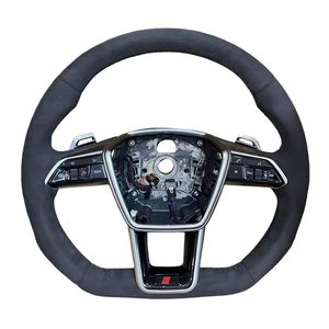 Avec bouton de démarrage <span class=keywords><strong>S</strong></span>-<span class=keywords><strong>Line</strong></span> Demi-volant Alcantara pour <span class=keywords><strong>Audi</strong></span> Q3 Q5 Q8 SQ8 A3 A4 B9 A5 B8 A6 C7 A7 S3 S4 RS3 RS5 RS7 RS6 C8 - Product Image 4