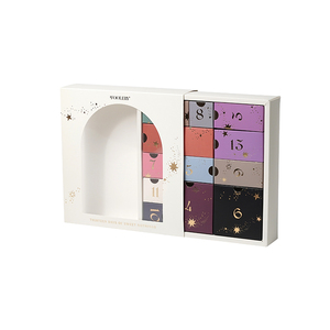 Caja de Calendario de Adviento Personalizada, Caja de Regalo con Cajones Extraíbles para Regalos de Navidad, Cosméticos y Joyería, Cuenta Regresiva de 12/24 Días - Product Image 1