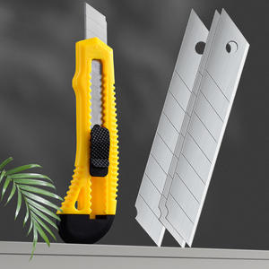 มีดอเนกประสงค์สีเหลือง 150 มม. ใบมีดเหล็กคาร์บอน PS รุ่น GF-CK-001 มีดตัดอเนกประสงค์สำหรับเปิดกล่องและงานฝีมือ - Product Image 5