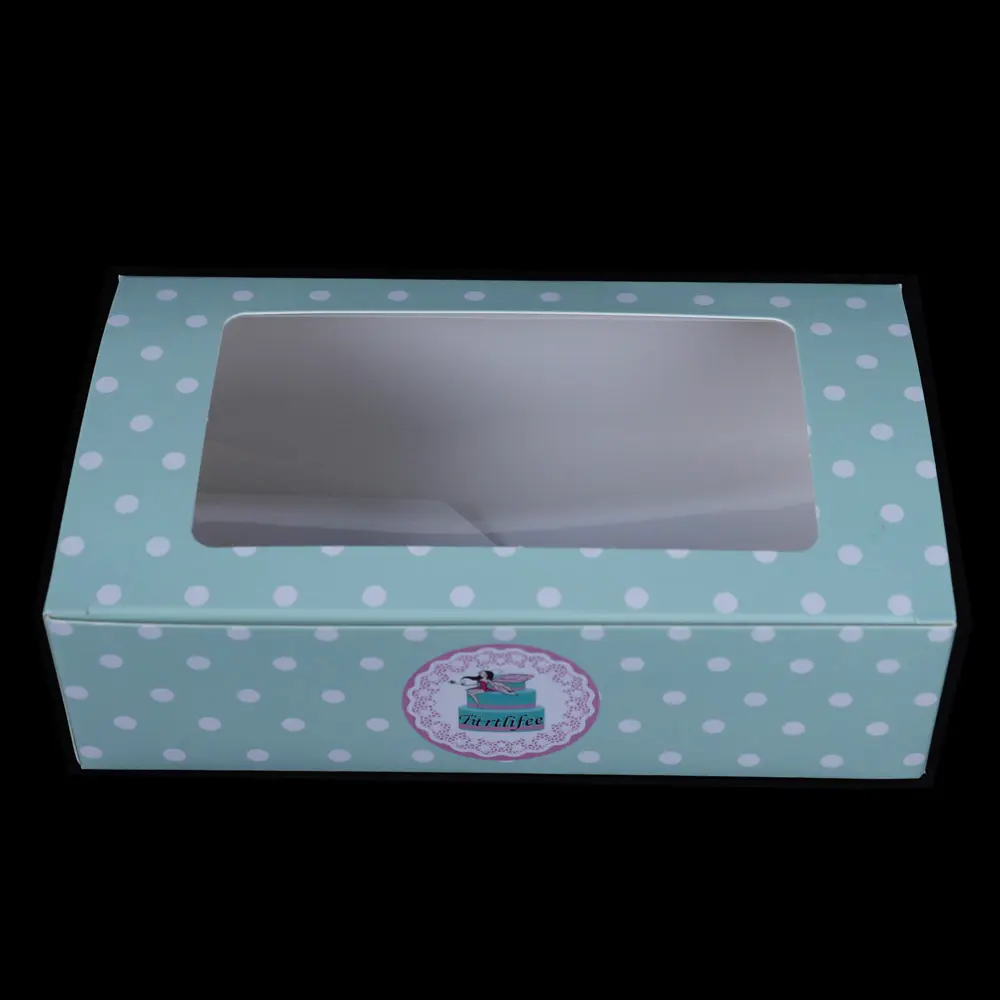 Scatola di natale Mini torta di mele con finestra 12X12 Cajas De Carton Para pastello