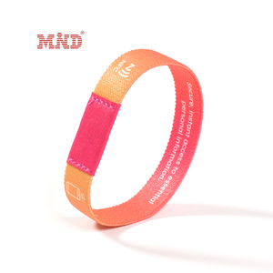 13.56MHZ NFC 탄성 패브릭 손목밴드 내장형 NTAG 213 NTAG 215 NTAG 216 칩 직조 <span class=keywords><strong>RFID</strong></span> 스트레치 팔찌 - Product Image 3