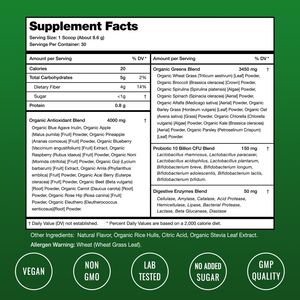 OEM/ODM Polvo Super Green, polvo energético de té verde natural, vitamina B12, vitamina B3 y antioxidante vegano. - Product Image 2