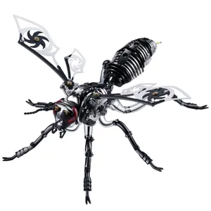 Metal Steel Wasp 3D Puzzle Toy DIY Assembly Model Adult Boys And Girls Gift 3D Metal Puzzle