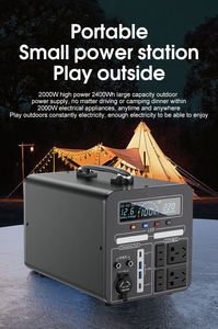 2000W 110V 220V 휴대용 전기 태양열 발전기 발전기 스테이션 태양 에너지 시스템 배터리