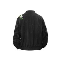 Vestes bomber de baseball personnalisées avec broderie florale de pivoine et de fleurs de cerisier, logo personnalisé, vestes décontractées pour hommes, vestes varsity à lettres