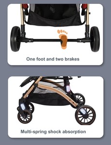 Passeggino 2 in 1 per Neonati e Bambini, Pieghevole con Una Mano, Convertibile, con Manico Reversibile - Product Image 5