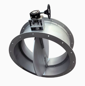 บานพับปรับทิศทางลมแบบอุตสาหกรรมรุ่นใหม่ พร้อมแรงลม 500 CFM แรงดันไฟฟ้า 380V โครงสร้างเหล็กกล้าคาร์บอน สำหรับท่อไอเสีย - Product Image 1