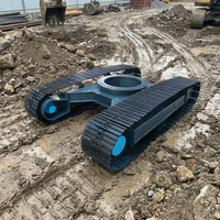 Plateforme de transport sur chenilles hydraulique de 12 tonnes à commande à distance, personnalisée en usine, pour l'exploitation minière, la construction et l'ingénierie des carrières