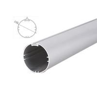 El tubo de aluminio de alta calidad de 55MM se puede utilizar para persianas enrollables de cadena eléctrica inteligente de techo solar G55D