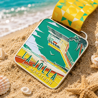Médailles de récompense en métal personnalisées pour les sports de plage, volley-ball de plage, surf, natation, tournois, cadeaux souvenirs personnalisés