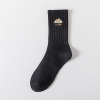 Chaussettes Quotidiennes pour Femmes en Laine/Nylon Tricotées, Épaisses et Chaudes, Mi-Mollet, Rayées, Tendance Mode Hiver Personnalisées