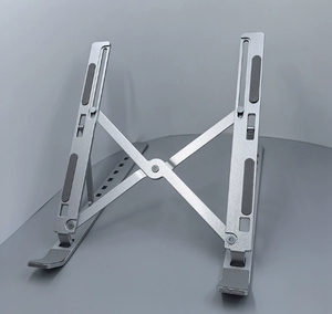 Support d'ordinateur portable réglable en aluminium, pliable et portable, pour le refroidissement des ordinateurs portables - Product Image 5