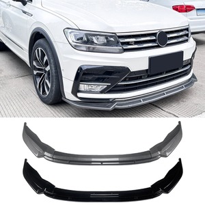 For VW Tiguan MK2 R 2017-2020 Body Kit Front Bumper Spoiler Front Bumper <b>Diffuser</b> Lip Protector Cover Guard <b>Car</b> Accessories - Product Image 2