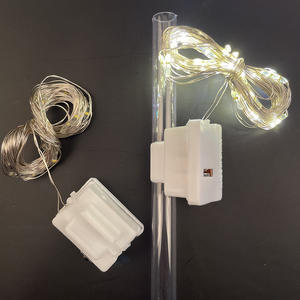 Cadena de Luces LED Decorativa con Hebilla de Bola Ondulante de PVC, 2-3 Metros, Tercera Velocidad de Destello, Regulable, con Batería - Product Image 6