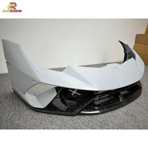 กันชนหน้าไฟเบอร์คาร์บอน2014-2018 LP610สไตล์ Perforante กันชนหน้าคาร์บอนไฟเบอร์ปลอมแปลงครึ่งหนึ่งสำหรับ LP580 lambo Huracan - Product Image 3