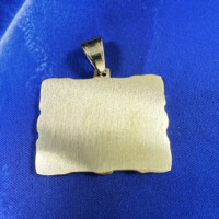 Collier Pendentif SN277 « Dernière Cène » en Cristal Sertis, Plaqué Or, Acier Inoxydable, Chaîne Corde Hip Hop, Bijou Unisexe, Cadeau de Fête