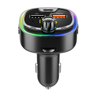 Adaptador de transmisor FM para coche, Kit de manos libres inalámbrico con reproductor MP3 de carga rápida PD QC 5,0, Robot VR HIFI EQ <span class=keywords><strong>Bluetooth</strong></span> 3,0 - Product Image 4