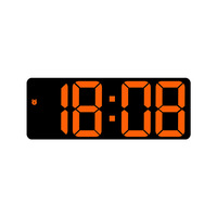 Jam Alarm Elektronik LED Dual-Purpose REIDA untuk Kamar Tidur/Kantor, Grosir, untuk Penggunaan di Meja/Tempat Tidur, Bahan ABS