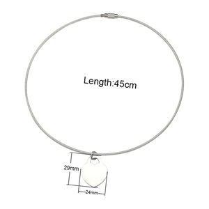 Collar con forma de corazón para parejas, colgante con forma de corazón, cadena de AMOR, regalo para enamorados, joyería de moda de acero inoxidable para San Valentín - Product Image 2