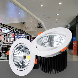 OKELI Usine prix de gros 3w 6w 9w 18w 24w 30w 40w 50w COB Encastré downlight mené Réglable - Product Image 5