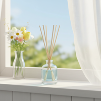 Botol Diffuser Mobil Kaca Mewah yang Dapat Disesuaikan dengan Desain Cetak Sablon Kapasitas 8ml untuk Aromaterapi