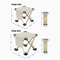 Chaise de camping portable moderne, chaise de pique-nique, de randonnée, de pêche, de plage, de jardin, mini, ultralégère, pliable