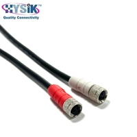 Kabel M8 3 4 Posisi Male ke Female Double Ended Straight Molded dengan Kode PUR 3m untuk Komunikasi IO-Link Master
