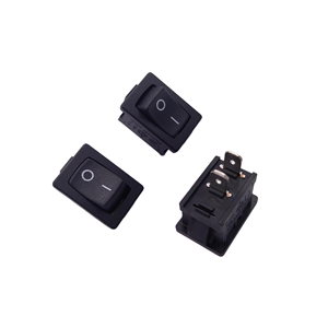 Nouveau produit – Interrupteur à bascule mini 8A 250V SPST en matériau PCB avec curseur d'angle I/O et deux broches allongées coudées – Interrupteur d'alimentation - Product Image 6