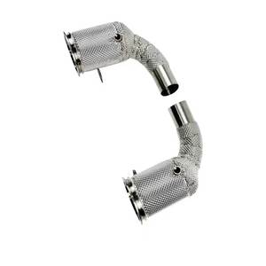 Tubo de Escape de Alto Flujo Compatible con <span class=keywords><strong>911</strong></span> <span class=keywords><strong>992</strong></span> 3.0T 2019+ Carrera S 4S GTS, Tubo de Acero Inoxidable 304 con Protector Térmico - Product Image 3