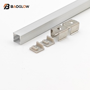 Profilé en aluminium anodisé 10x10 de 10 mm de large pour bande LED, avec canal pour cornet LED, vis personnalisable – Prix usine - Product Image 1