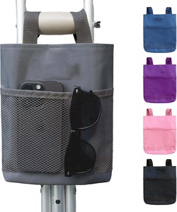 Échantillon gratuit sac à béquille léger Premium résistant à l'eau suspendu pochette de rangement à fermeture éclair Polyester béquille sac porte-bouteille - Product Image 1