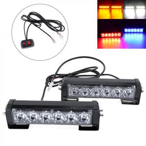 Đèn Cảnh Báo Nhấp Nháy 4/6LED Đèn Kỹ Thuật Đèn Flash Nổ Màu Đỏ Và Màu Xanh Phụ Kiện 12V 24V Cho Xe Hơi Thông Dụng - Product Image 1