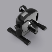 Mini vélo d'exercice portable pour la remise en forme à domicile, entraîneur de bras et de jambes avec écran LCD, appareil d'exercice compact sous le bureau